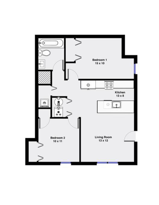 Suite 1 On Southport 4 Queen Beds Chicago Eksteriør bilde